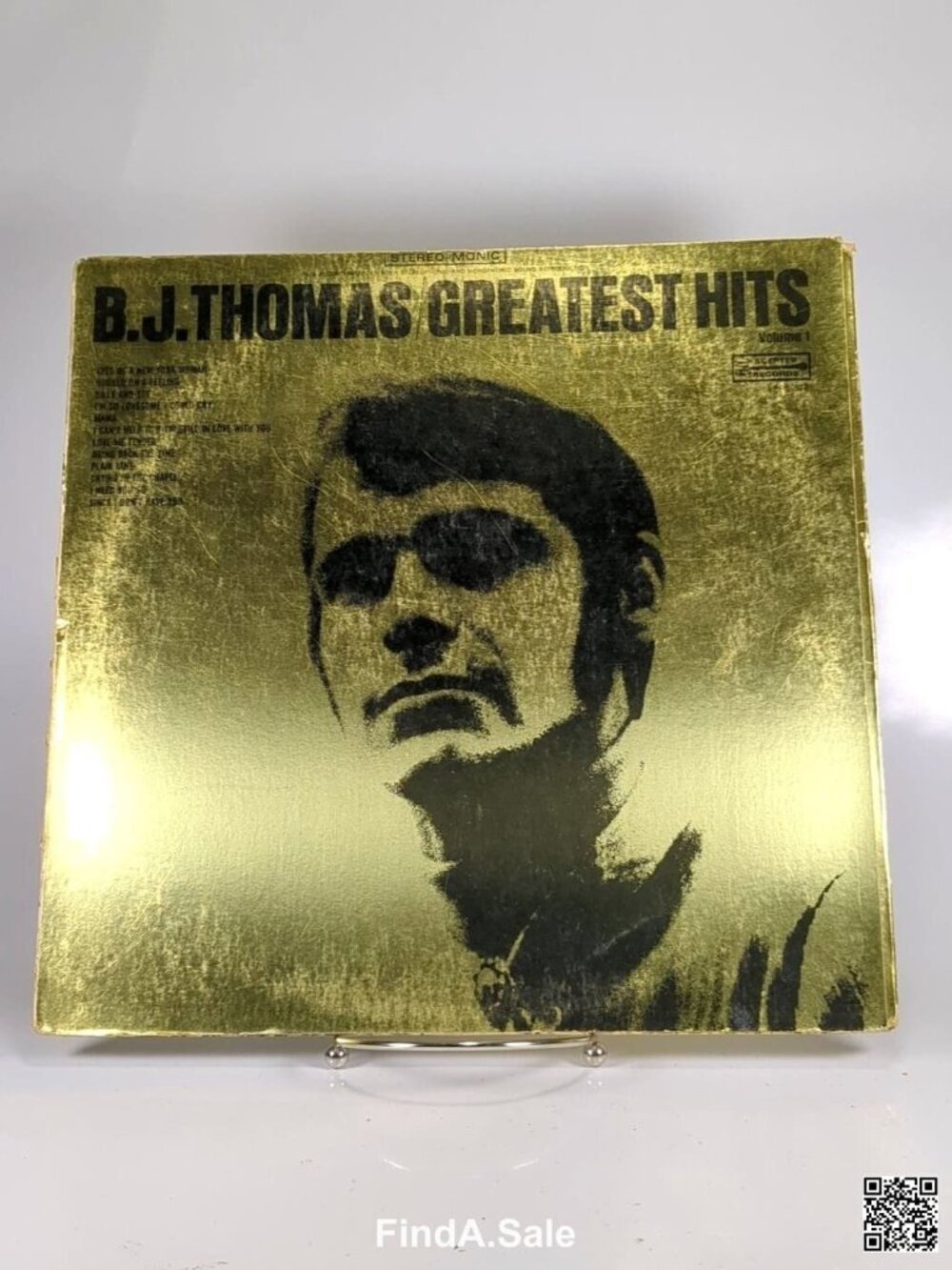 B.J. Thomas Greatest Hits Volume 1, Vinyl LP, Scepter Records